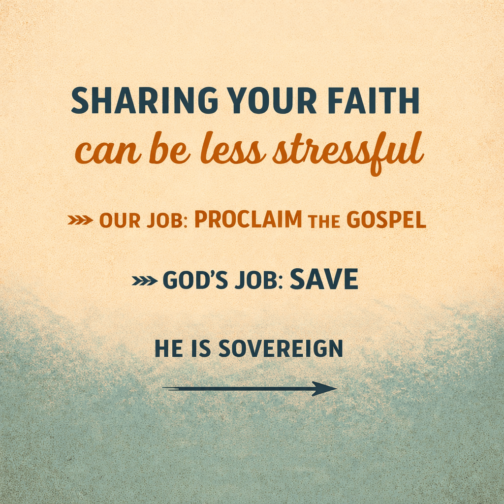 Don’t feel capable of sharing your faith? You are called to share, not convince.