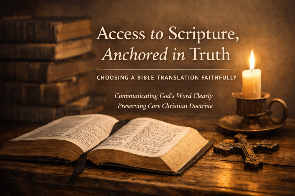 Access to Scripture, Anchored in Truth –
How to Choose a Bible Translation Faithfully
